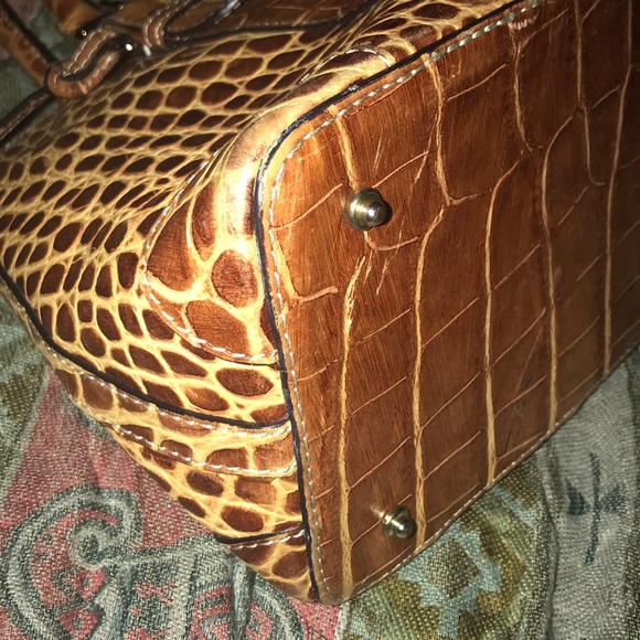 Dooney & Bourke Nile Croc Embossed Leather Satchel - Picture 2 of 7